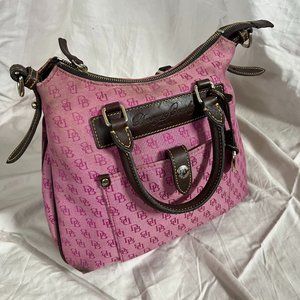 Dooney Bourke Pink Monogram Handbag purse